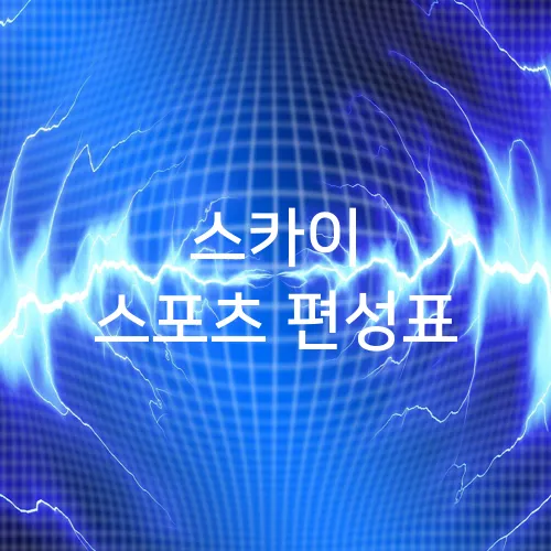 스카이 스포츠 편성표
