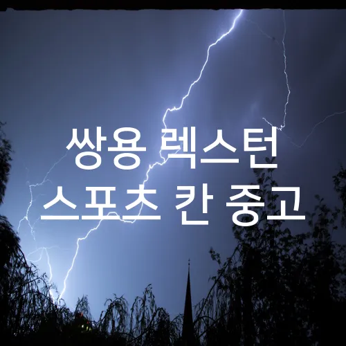 쌍용 렉스턴 스포츠 칸 중고