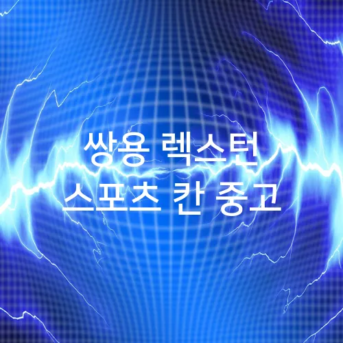 쌍용 렉스턴 스포츠 칸 중고