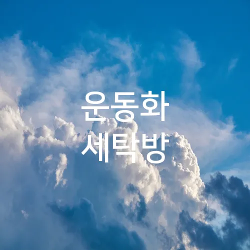 운동화 세탁방