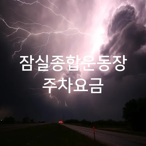 잠실종합운동장 주차요금