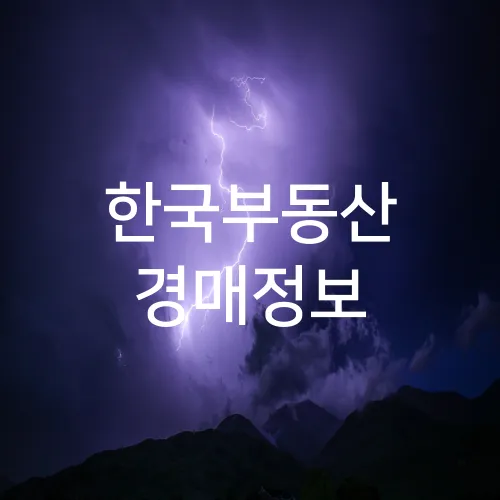 한국부동산 경매정보