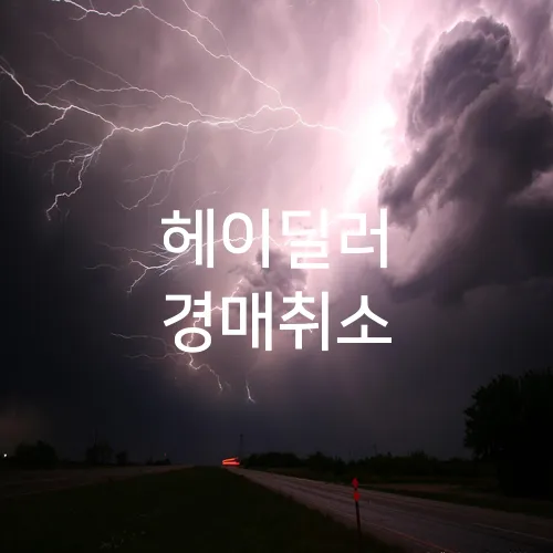 헤이딜러 경매취소