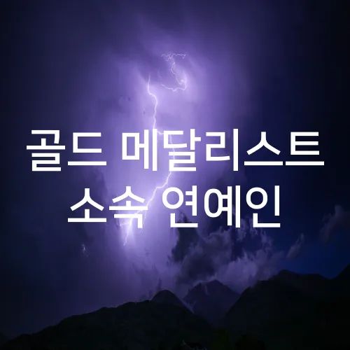 골드 메달리스트 소속 연예인