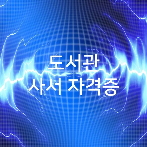 도서관 사서 자격증