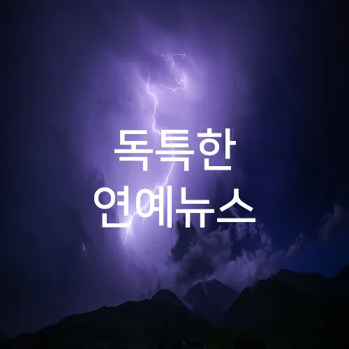 독특한 연예뉴스