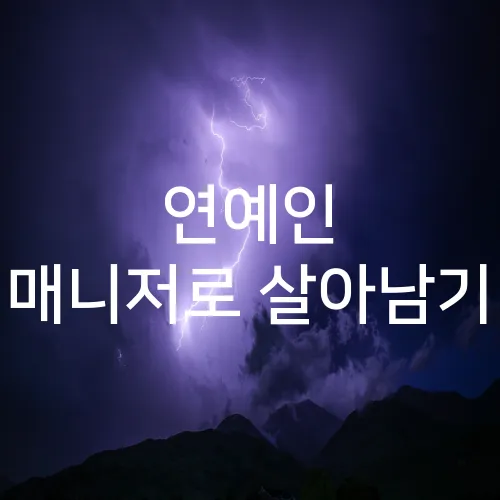 연예인 매니저로 살아남기