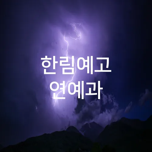 한림예고 연예과
