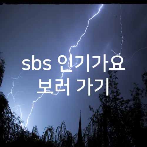 sbs 인기가요 보러 가기