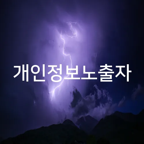 개인정보노출자