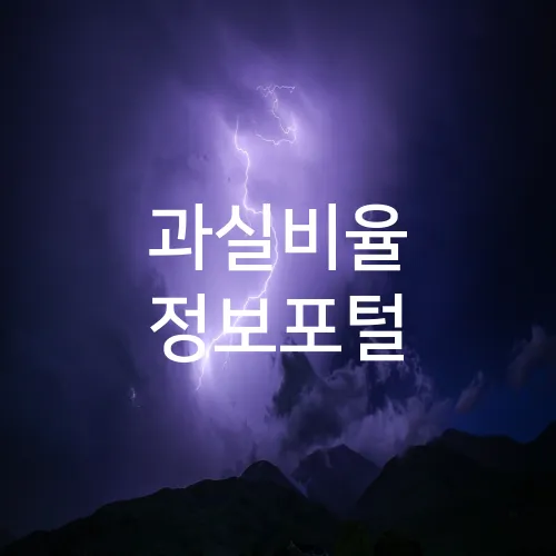 과실비율 정보포털