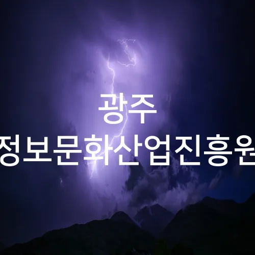 광주 정보문화산업진흥원