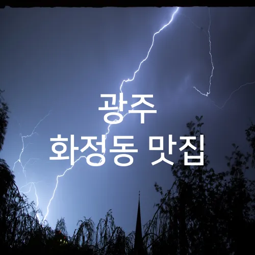 광주 화정동 맛집