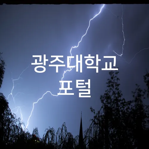 광주대학교 포털