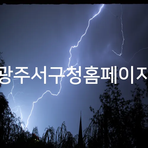 광주서구청홈페이지