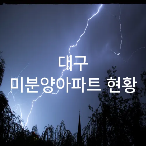 대구 미분양아파트 현황