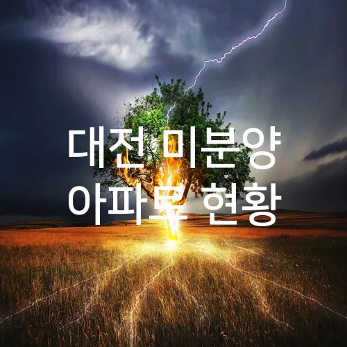 대전 미분양 아파트 현황