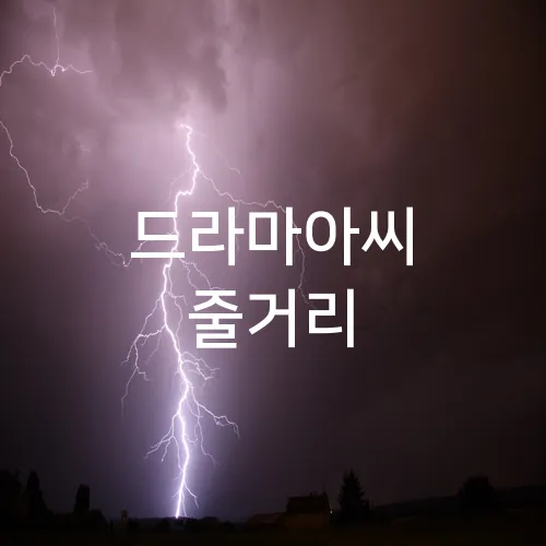 드라마아씨 줄거리