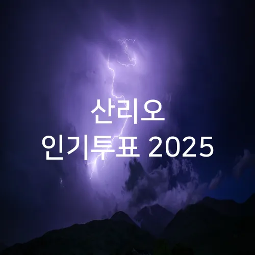 산리오 인기투표 2025