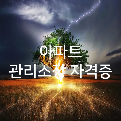 아파트 관리소장 자격증