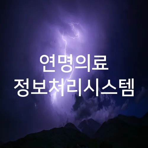 연명의료 정보처리시스템