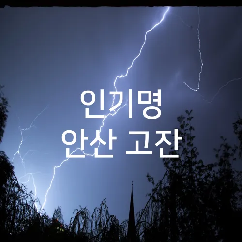 인기명 안산 고잔