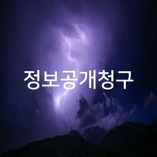 정보공개청구