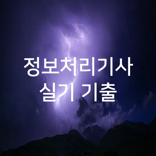 정보처리기사 실기 기출
