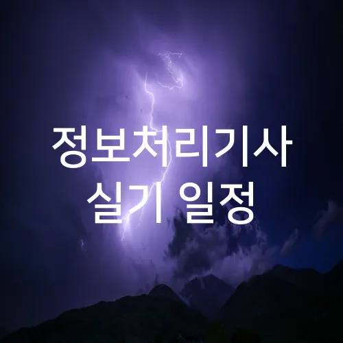 정보처리기사 실기 일정