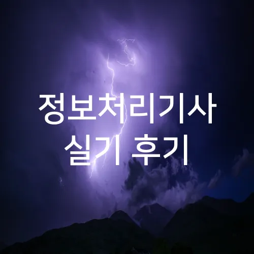 정보처리기사 실기 후기