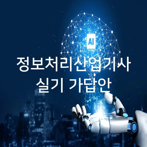 정보처리산업기사 실기 가답안