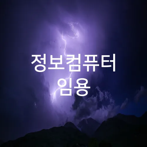 정보컴퓨터 임용