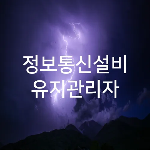 정보통신설비 유지관리자