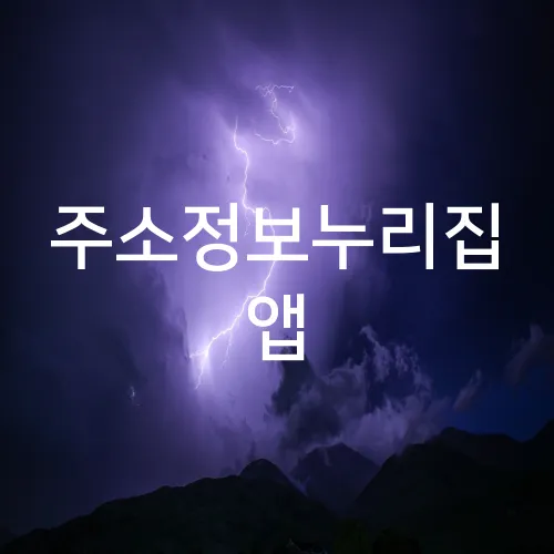 주소정보누리집 앱