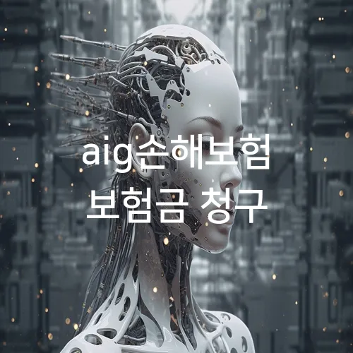 aig손해보험 보험금 청구