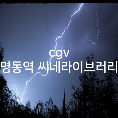 cgv 명동역 씨네라이브러리