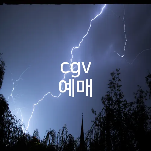 cgv 예매