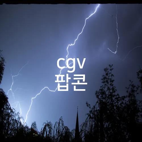 cgv 팝콘