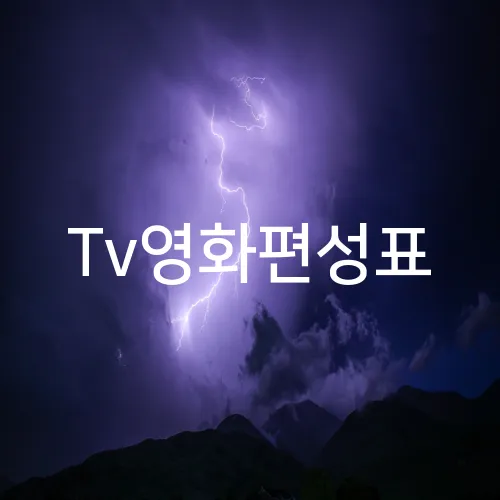 Tv영화편성표