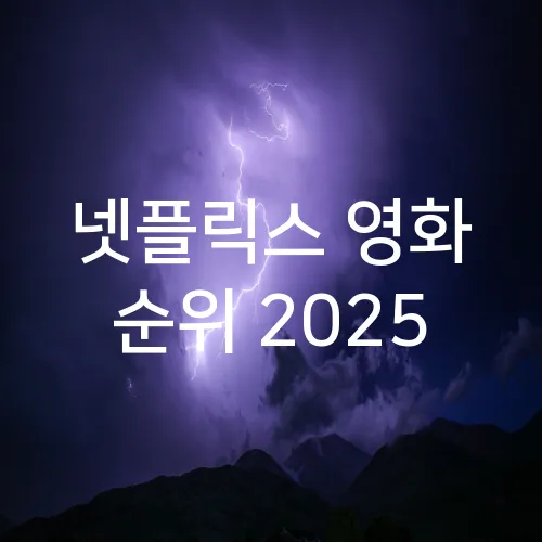 넷플릭스 영화 순위 2025