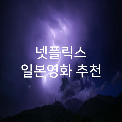 넷플릭스 일본영화 추천
