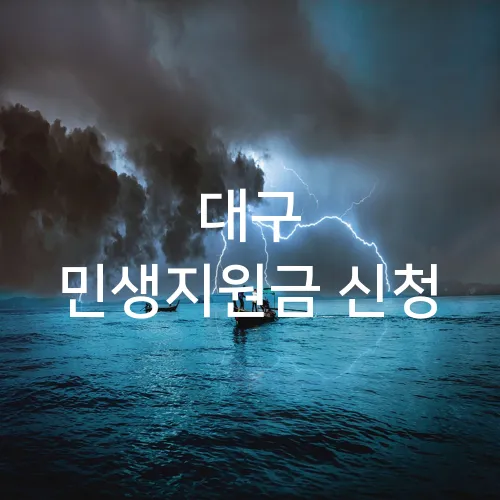 대구 민생지원금 신청