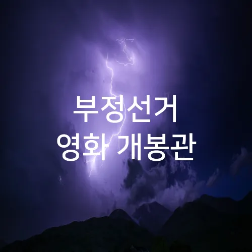 부정선거 영화 개봉관