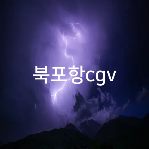북포항cgv