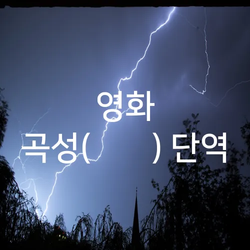 영화 곡성(哭聲) 단역