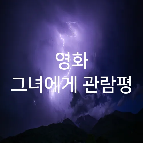 영화 그녀에게 관람평