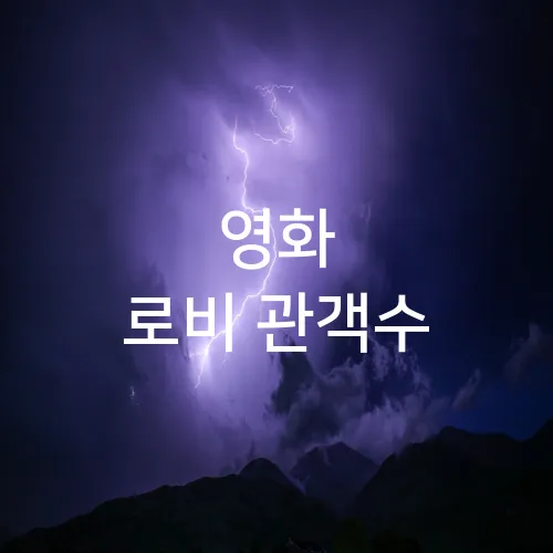 영화 로비 관객수