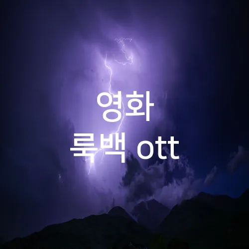 영화 룩백 ott