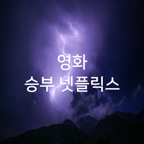 영화 승부 넷플릭스