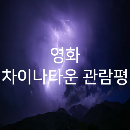 영화 차이나타운 관람평